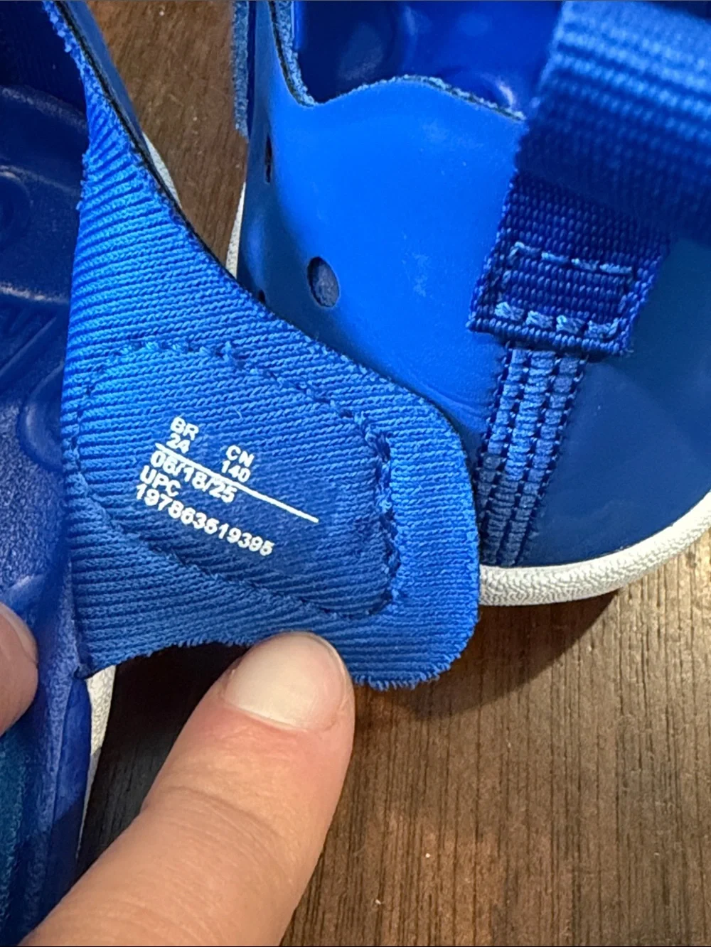 Nike Kids Royal Blue velcro sides Water Shoes with White Sole